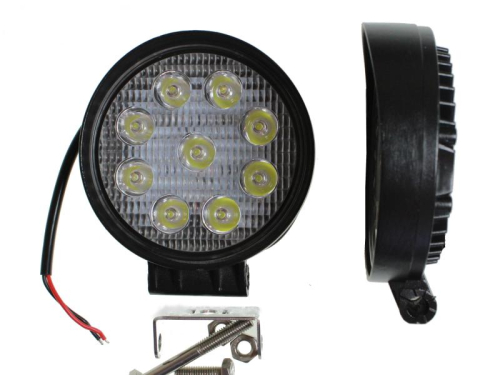 904832 Фара рабочего света светодиодная КРУГЛАЯ 27 вт (дальний свет); 9 диодов 112х45 Nord Yada